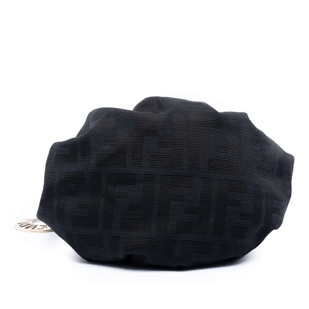 Fendi Mini Zucca Canvas Star Studded Chef Shoulder Bag Black Canvas Very good - Inside View