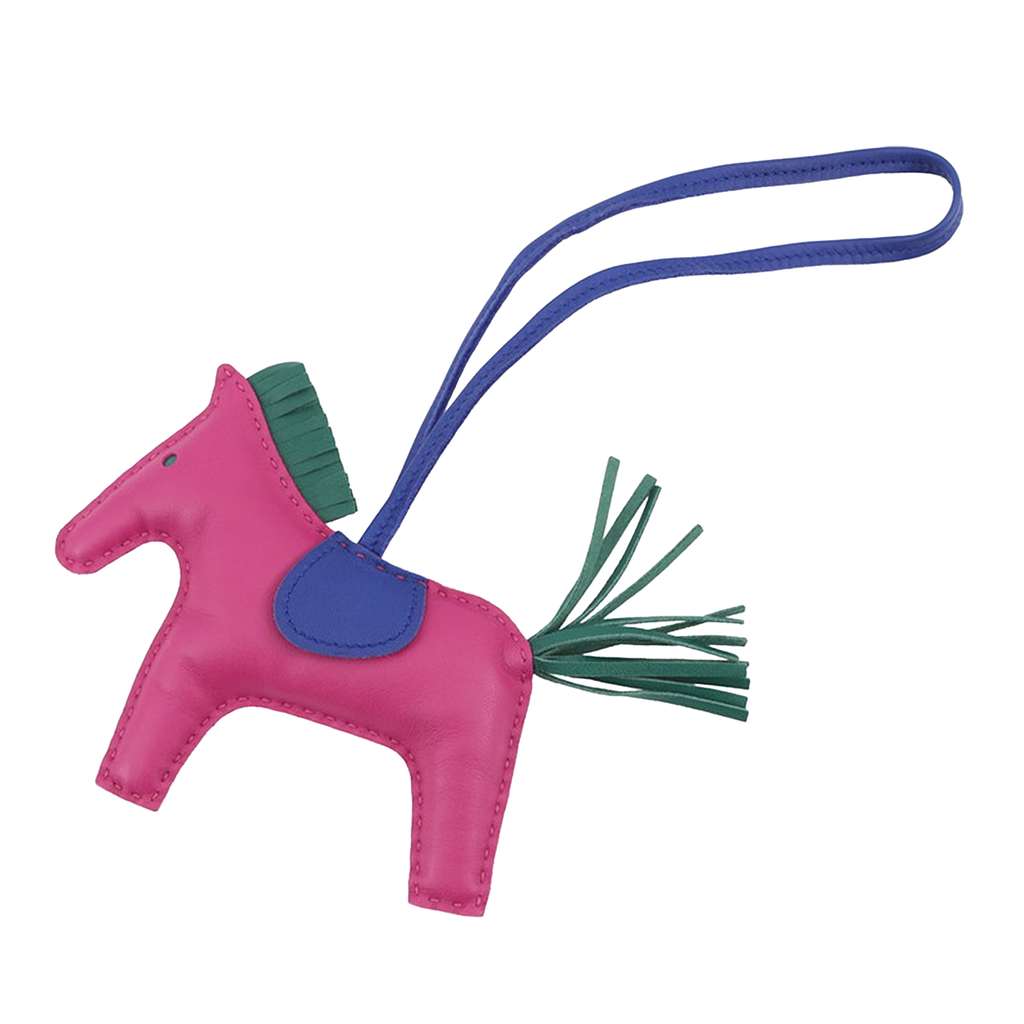 Hermès Milo Lambskin Grigri Rodeo Pegase Bag Charm MM