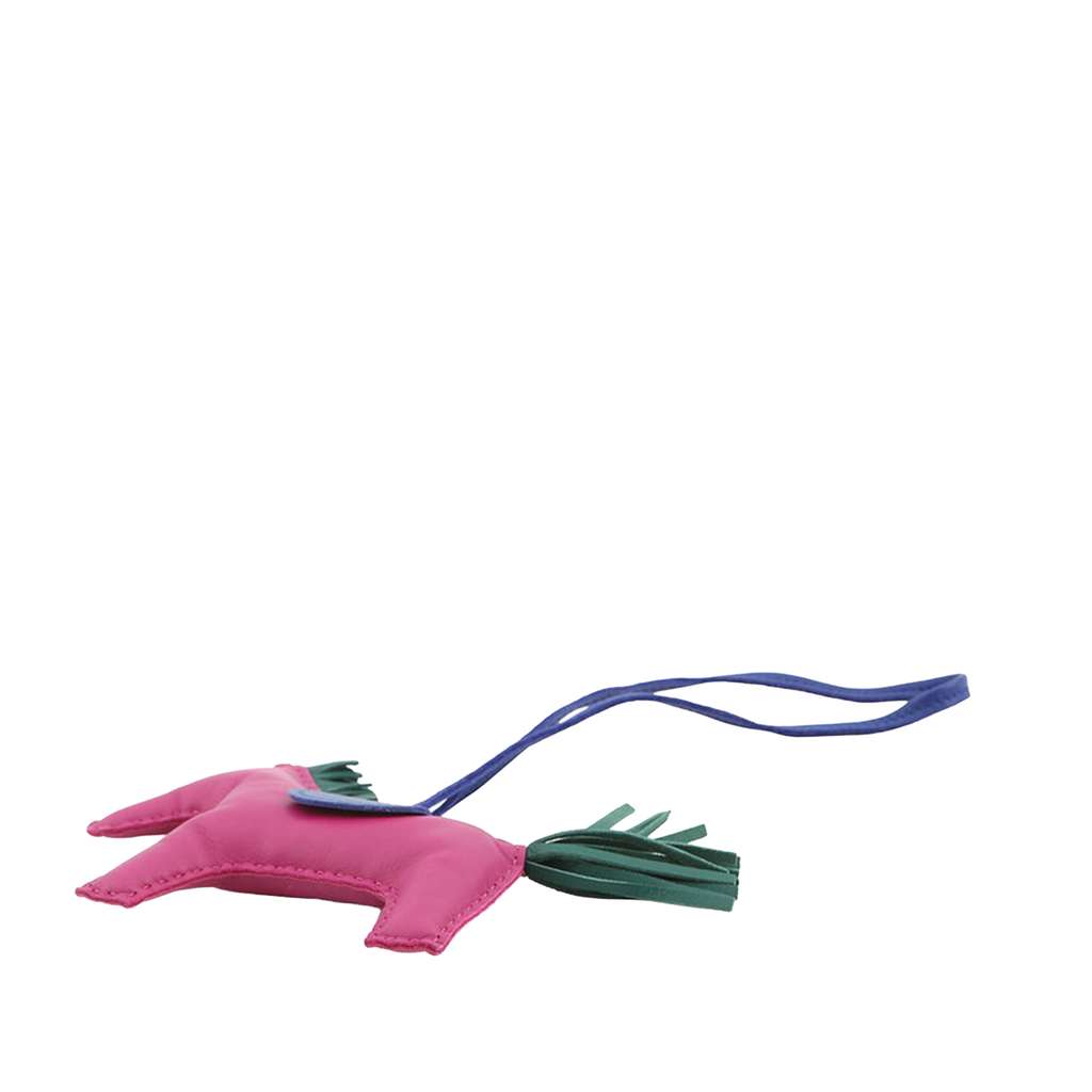 Hermès Milo Lambskin Grigri Rodeo Pegase Bag Charm MM Pink Leather Good condition - Inside View
