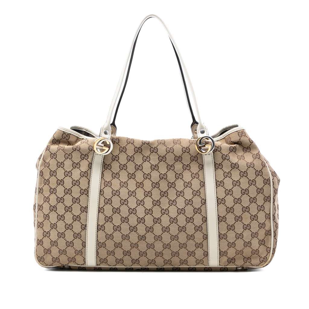 Gucci Large GG Canvas Twins Tote