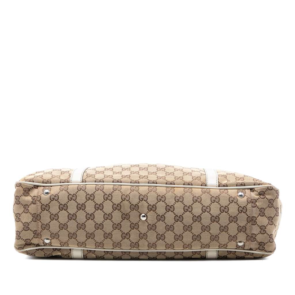 Gucci Large GG Canvas Twins Tote Beige Canvas Good condition - Inside View