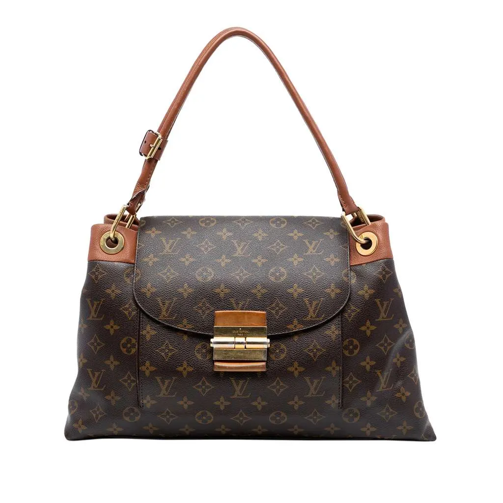 Louis Vuitton Monogram Olympe MM Brown Very good - Front View