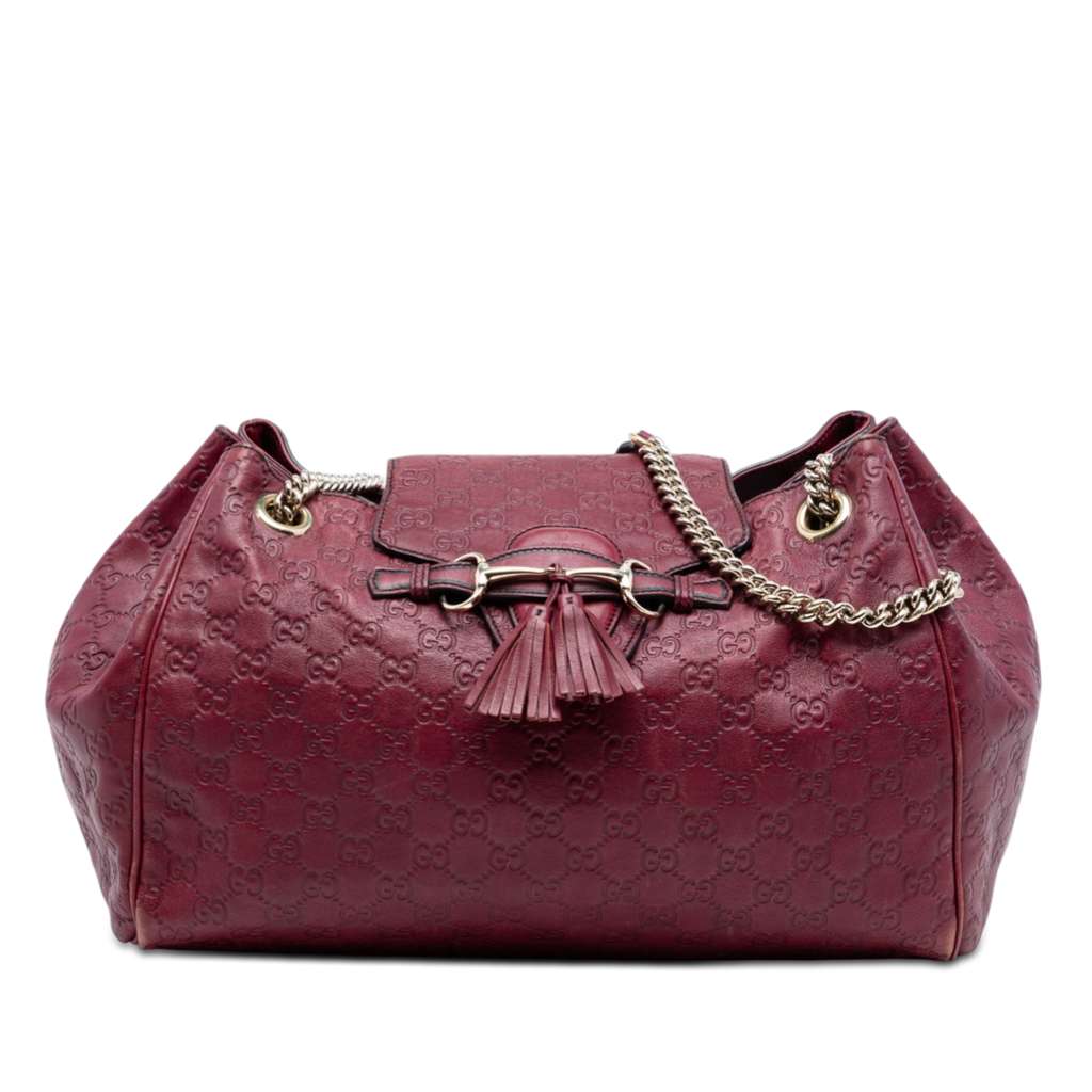 Gucci Large Guccissima Emily Chain Shoulder Bag