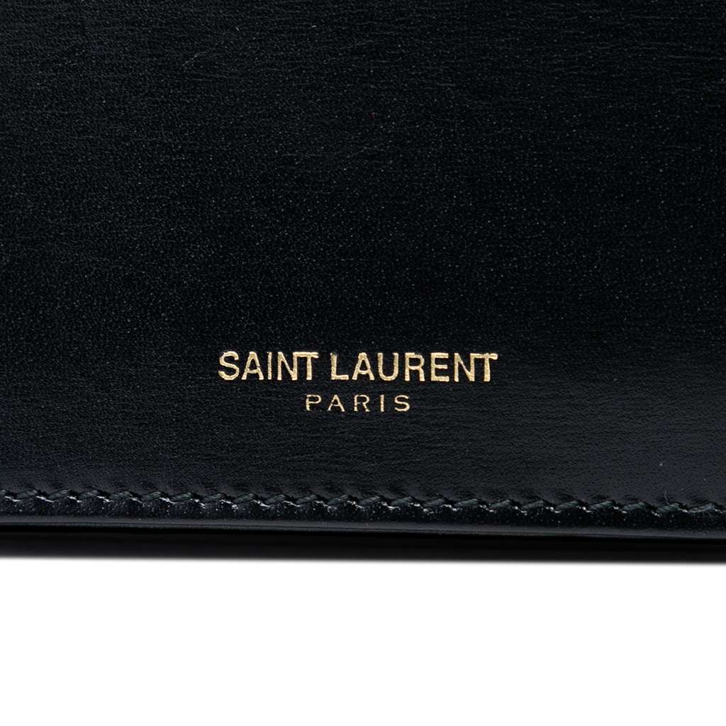 Saint Laurent Smooth Calfskin Monogram Crossbody Black Leather Good condition - Box View