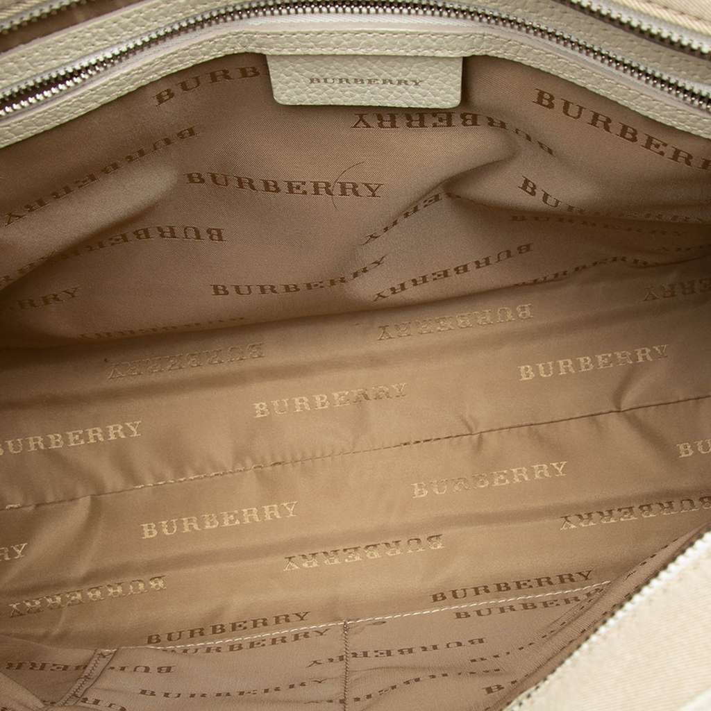 Burberry Nova Check Nylon Tote Beige Good condition - Model View