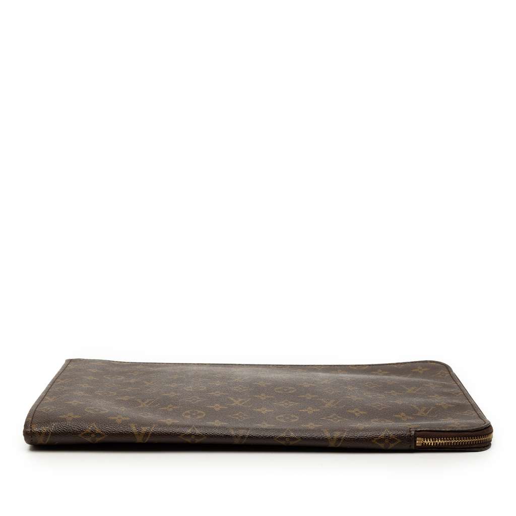 Louis Vuitton Monogram Poche Documents Portfolio Brown Good condition - Inside View