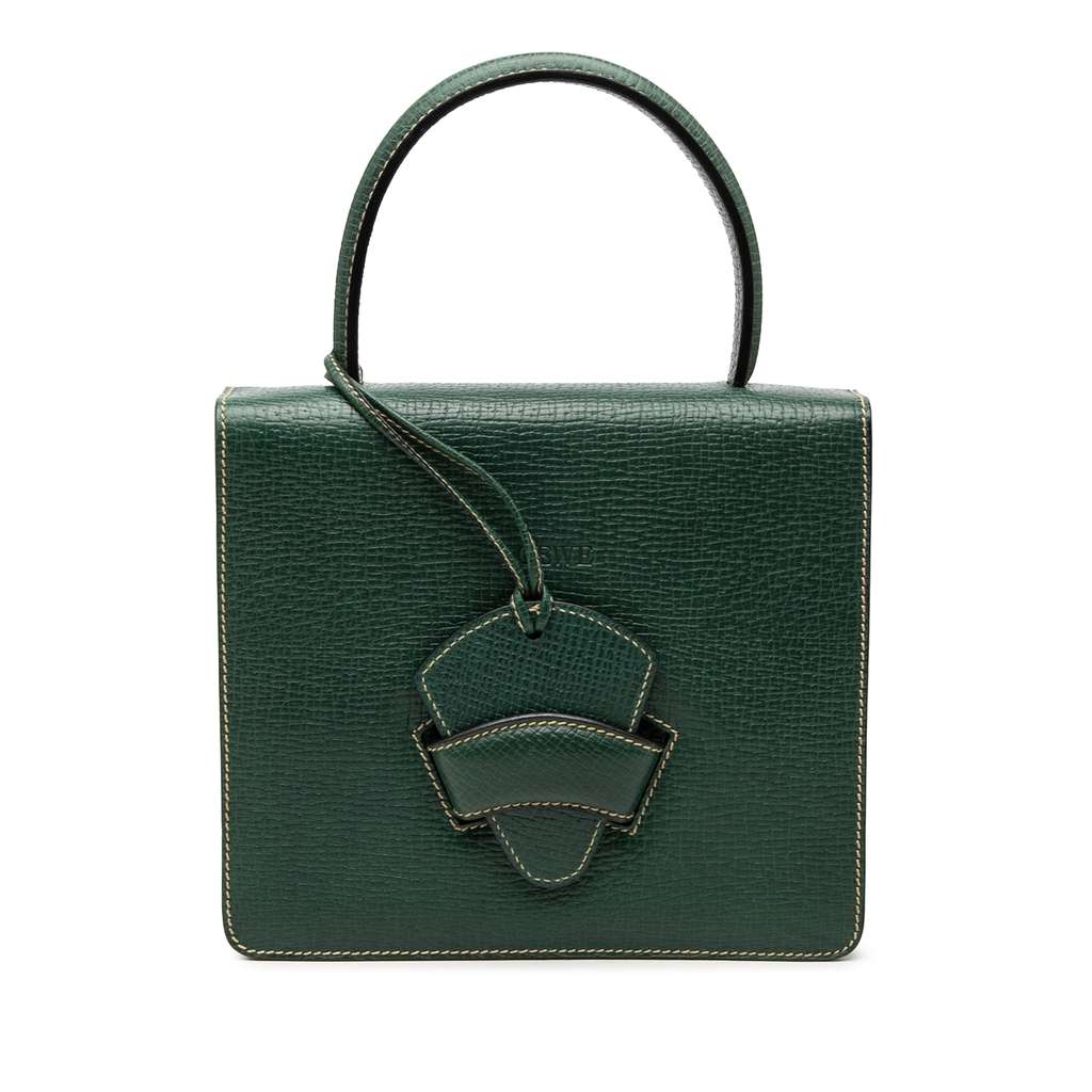 Loewe Textured Leather Barcelona Top Handle Bag