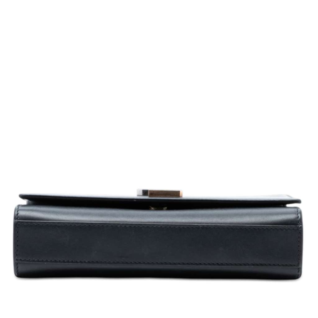 Saint Laurent Small Leather Monogram Kate Crossbody Black Leather Good condition - Inside View