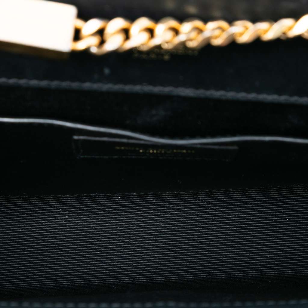 Saint Laurent Small Leather Monogram Kate Crossbody Black Leather Good condition - Model View