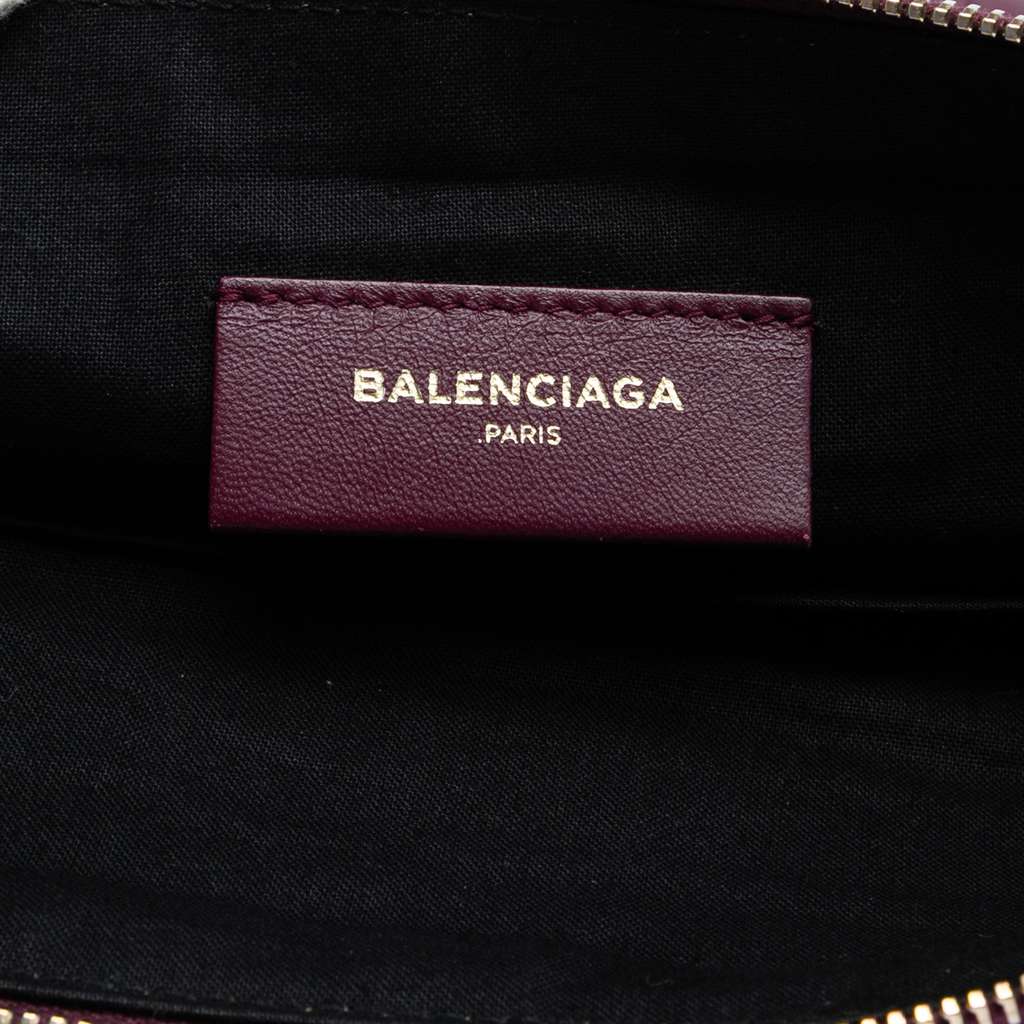 Balenciaga Croc Embossed Calfskin Motocross Giant 12 Zip Around Flat Clutch Red Leather Good condition - Box View