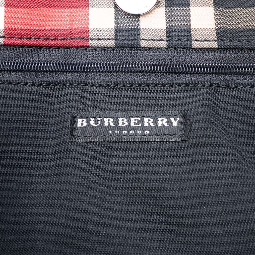 Burberry House Check Canvas Tote Red Canvas Good condition - Box View