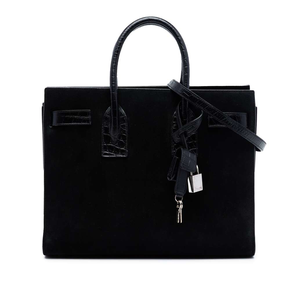 Saint Laurent Small Suede Sac De Jour Satchel