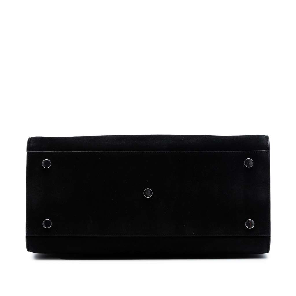 Saint Laurent Small Suede Sac De Jour Satchel Black Leather Good condition - Inside View