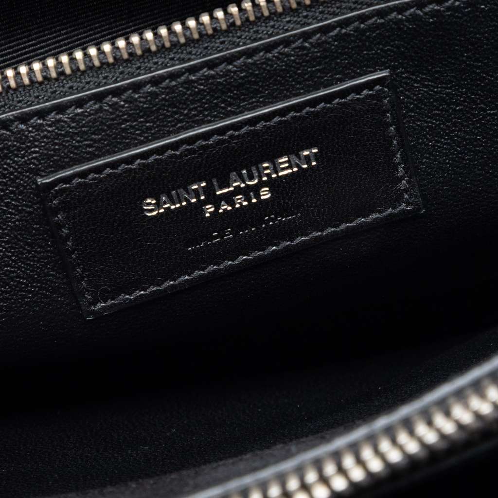 Saint Laurent Small Suede Sac De Jour Satchel Black Leather Good condition - Box View
