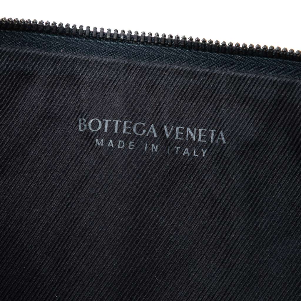 Bottega Veneta Nappa Intrecciato Clutch Black Leather Good condition - Box View