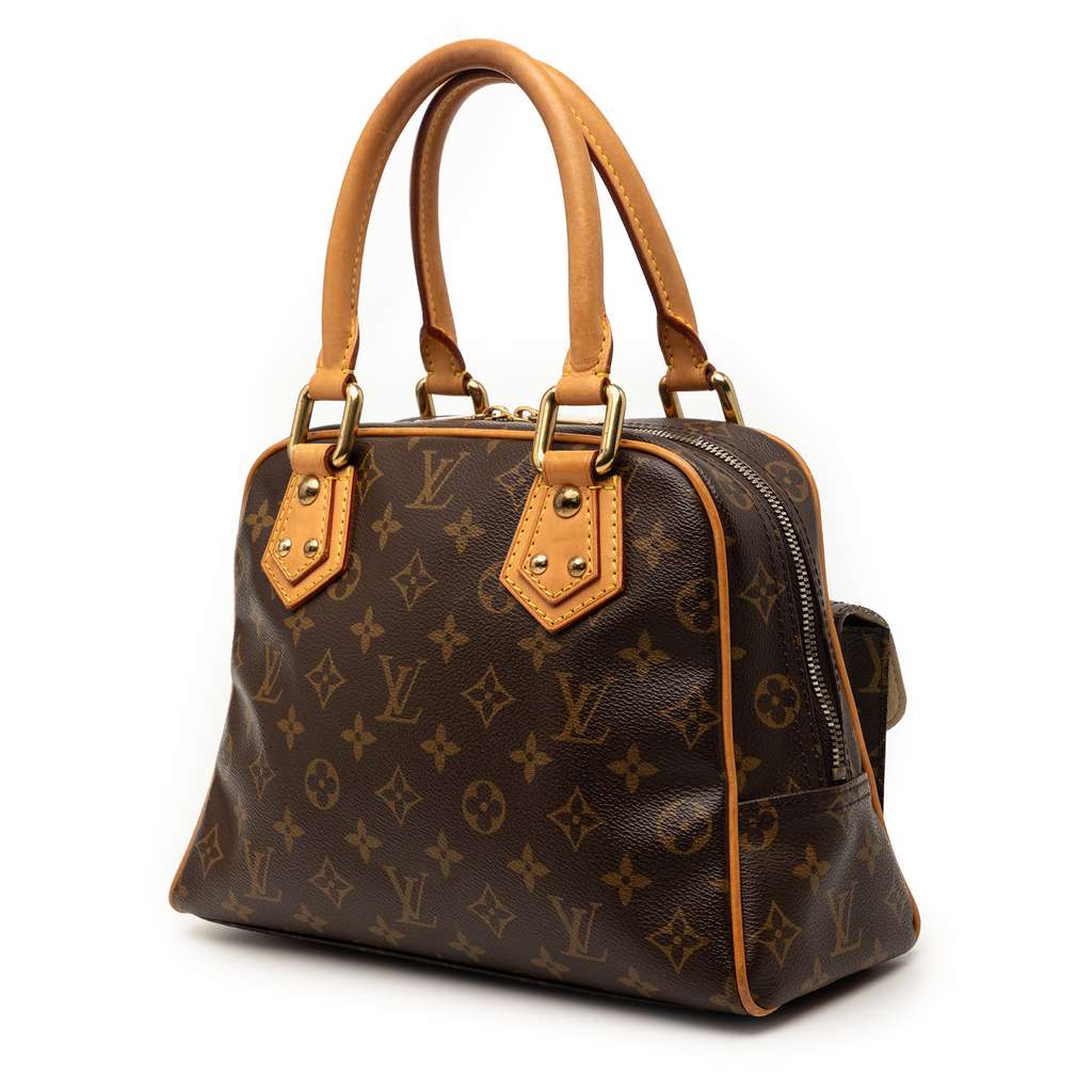 Louis Vuitton Monogram Manhattan PM Brown Good condition - Back View