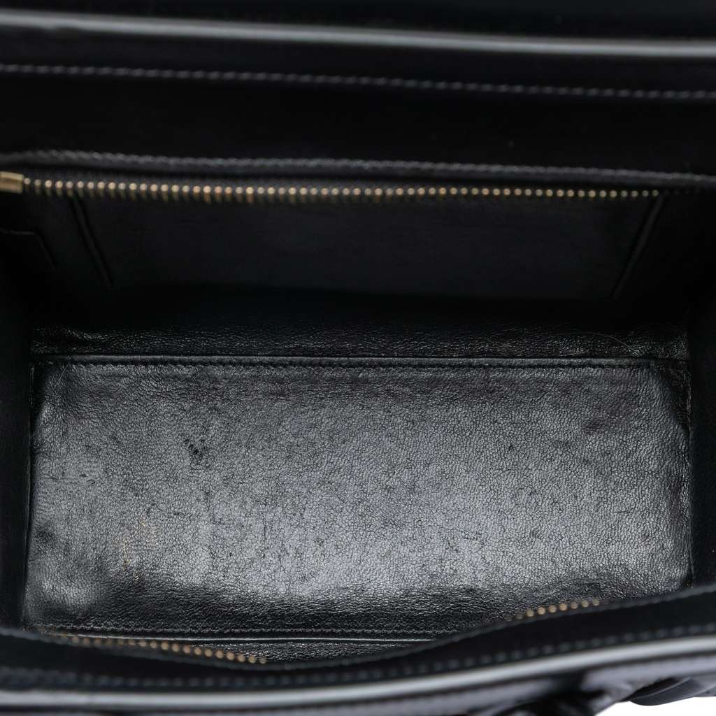 Celine Nano Tricolor Leather Luggage Tote Brown Leather Good condition - Model View