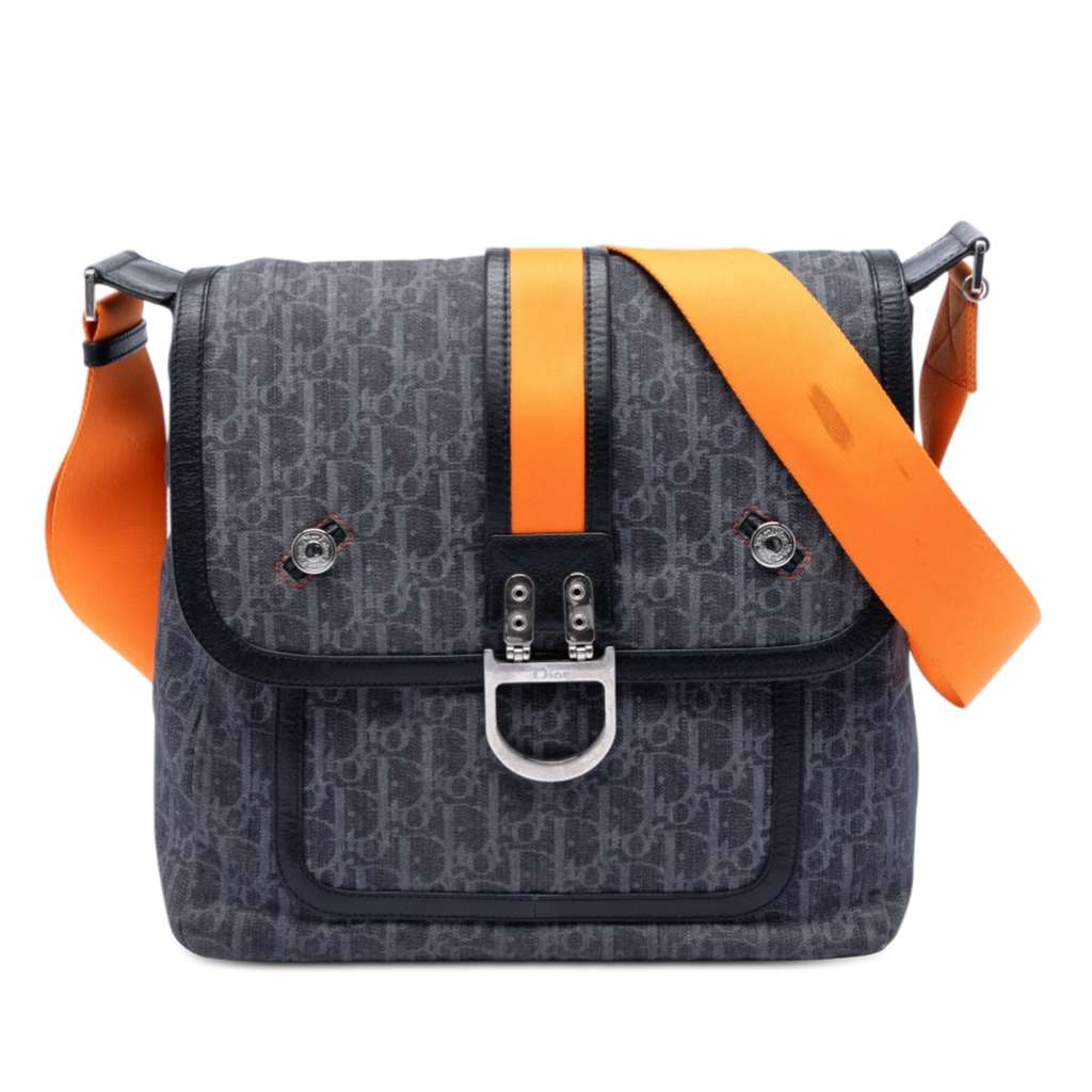 Dior Diorissimo Denim Flight Messenger Bag