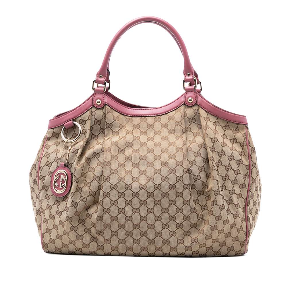 Gucci Large GG Canvas Sukey Tote