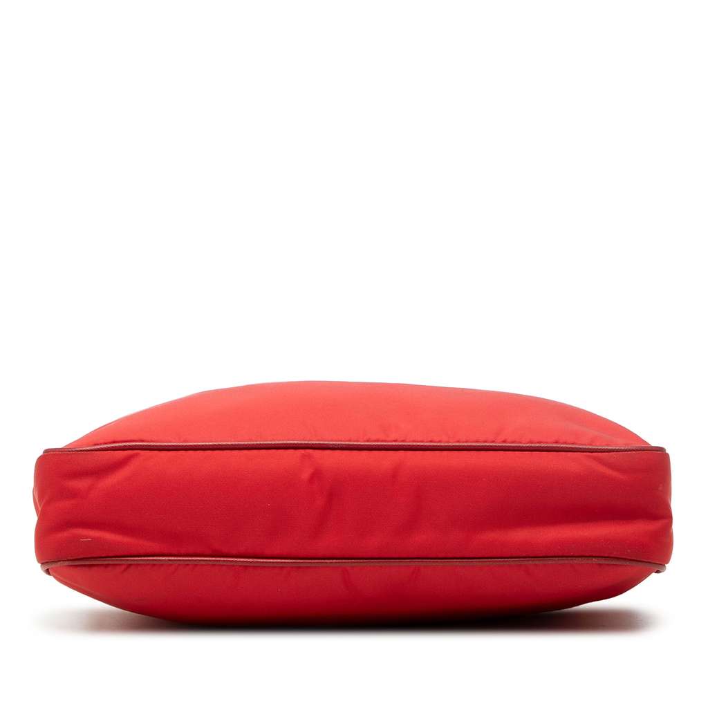 Prada Saffiano Trimmed Tessuto Crossbody Red Good condition - Inside View