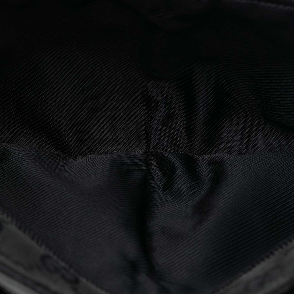 Gucci GG Canvas Double Pocket Belt Bag Black Canvas Good condition - Model View