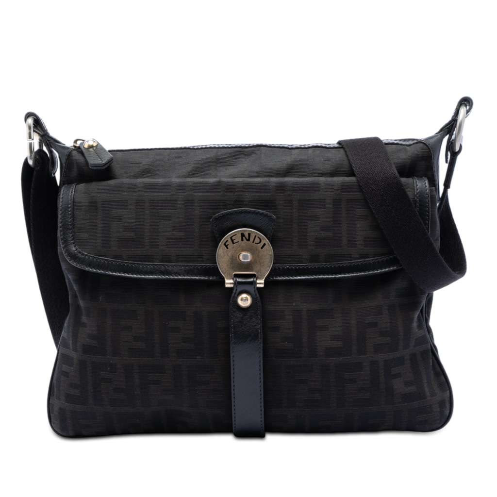 Fendi Zucca Canvas Chef Zip Crossbody