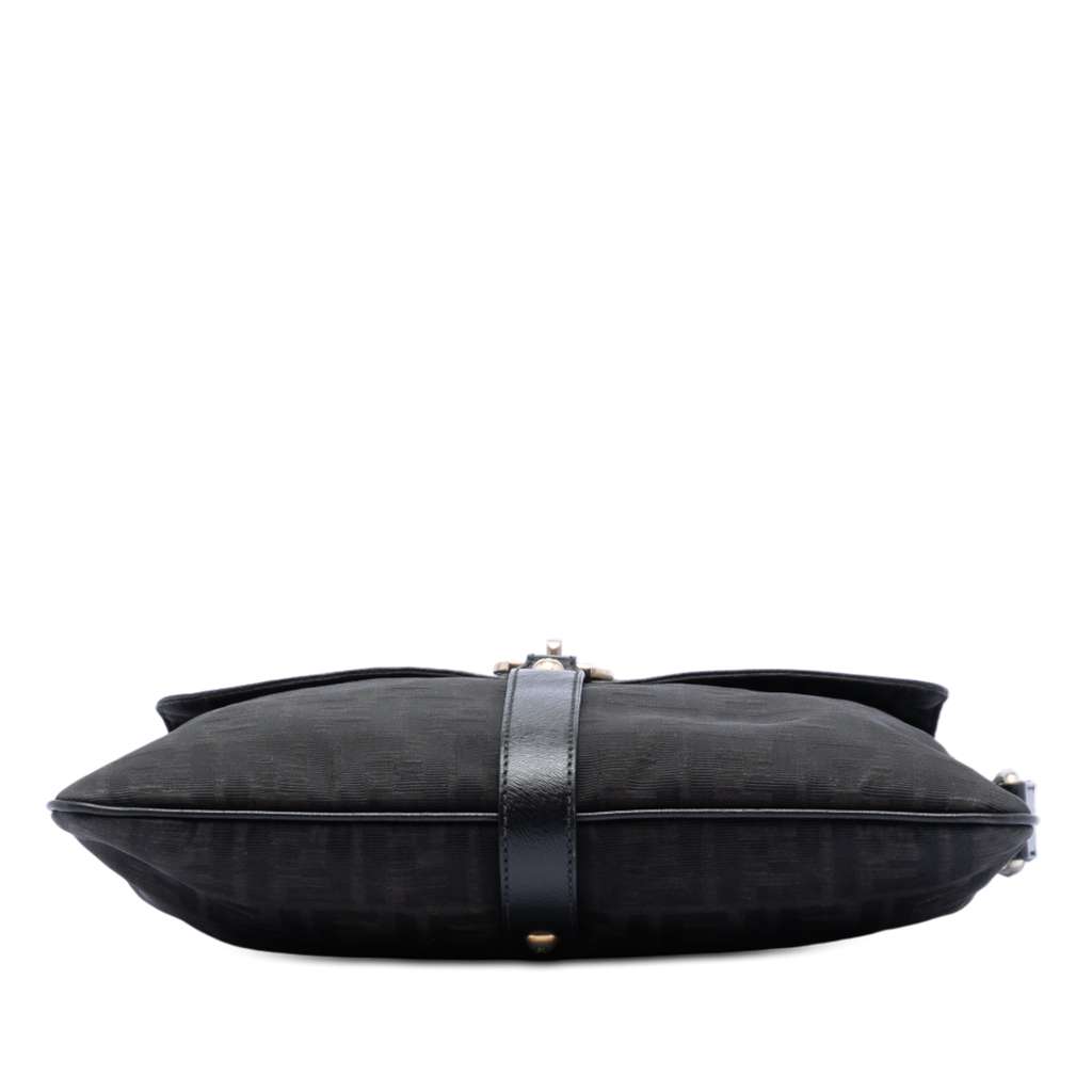 Fendi Zucca Canvas Chef Zip Crossbody Brown Canvas Good condition - Inside View