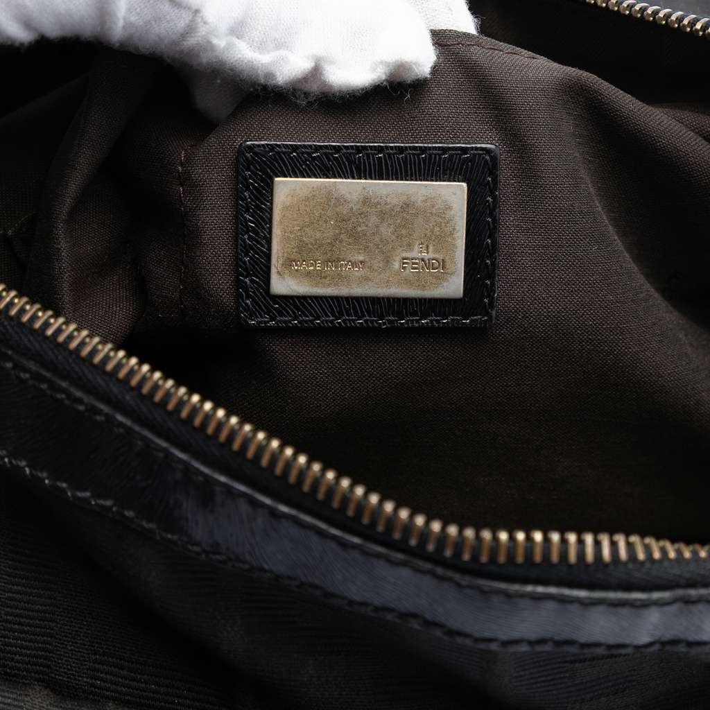 Fendi Zucca Canvas Chef Zip Crossbody Brown Canvas Good condition - Box View