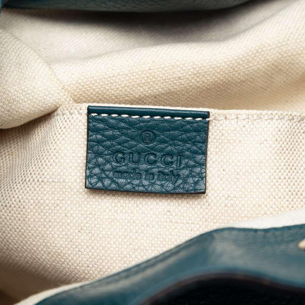 Gucci Leather Bamboo Tassel Backpack Green Leather Good condition - Box View