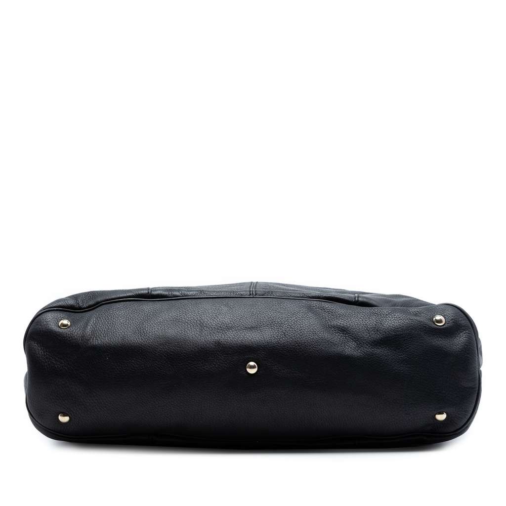 Gucci Large Leather Horsebit Sienna Tote Black Leather Good condition - Inside View