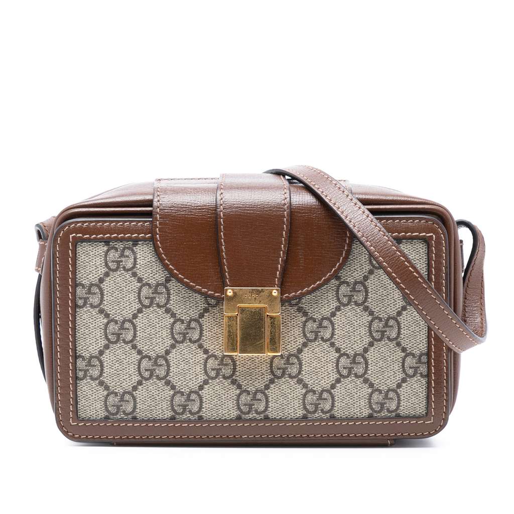 Gucci Mini GG Supreme Clasp Crossbody