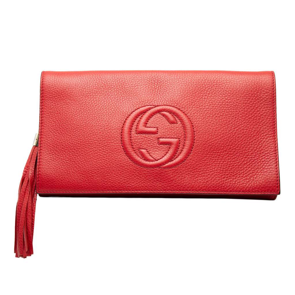 Gucci Leather Soho Disco Clutch