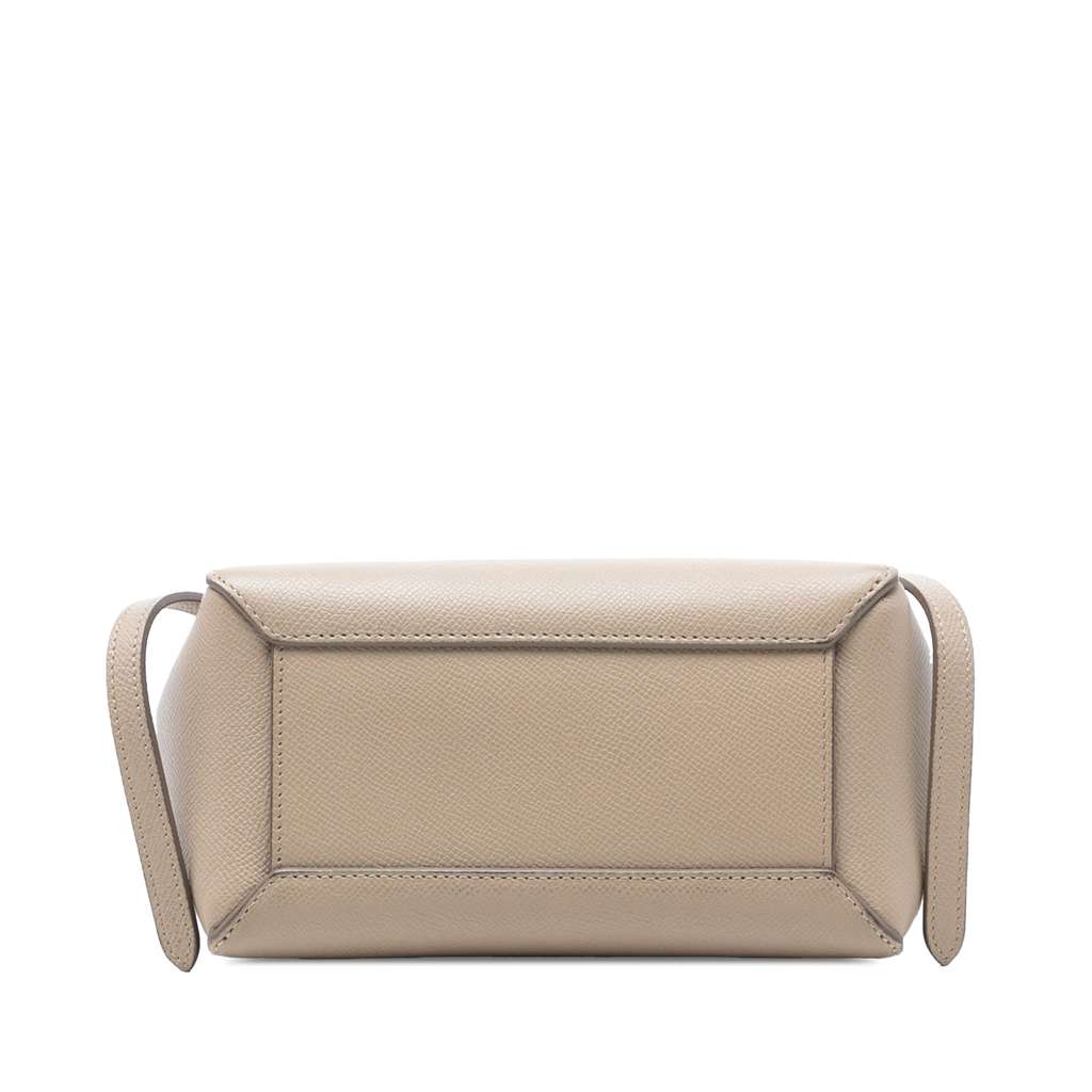 Celine Nano Grained Calfskin Belt Bag Beige Leather Good condition - Inside View