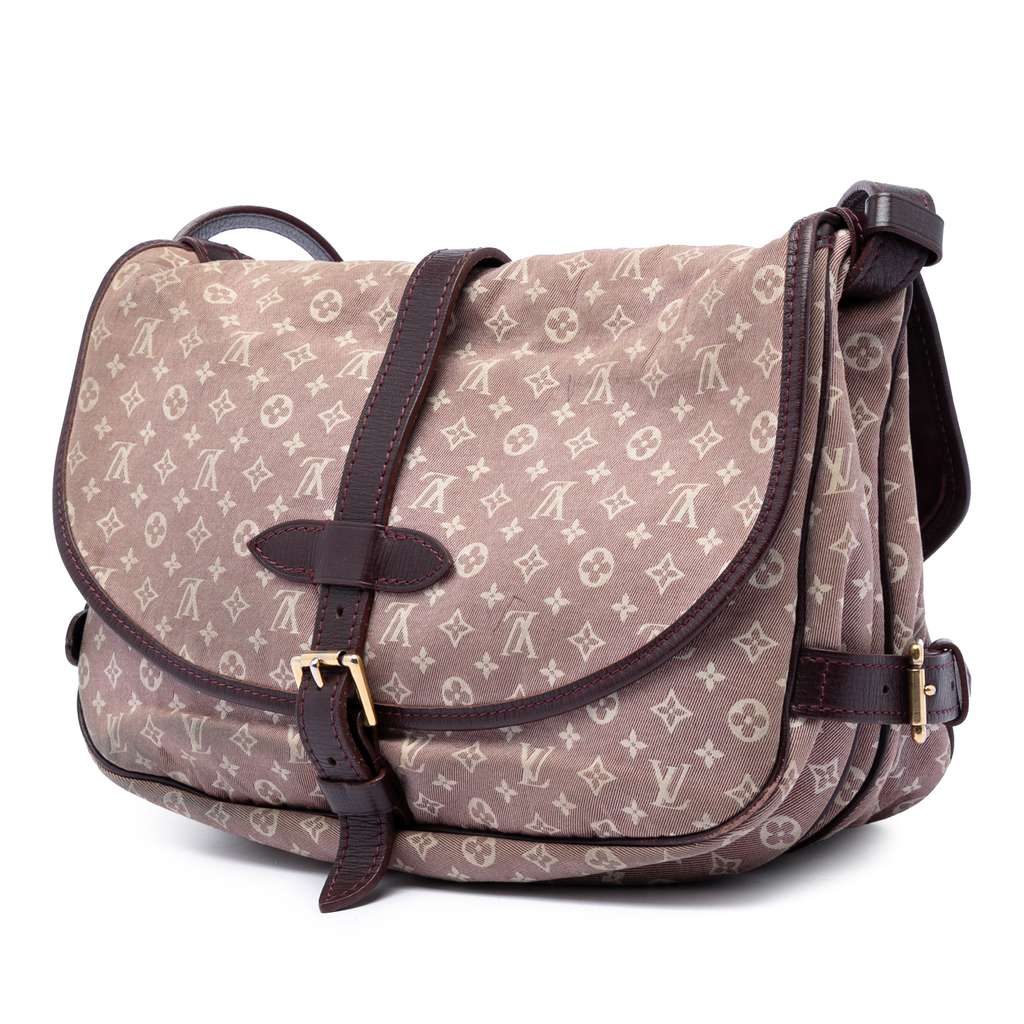 Louis Vuitton Monogram Idylle Saumur 30 Pink Canvas Good condition - Back View