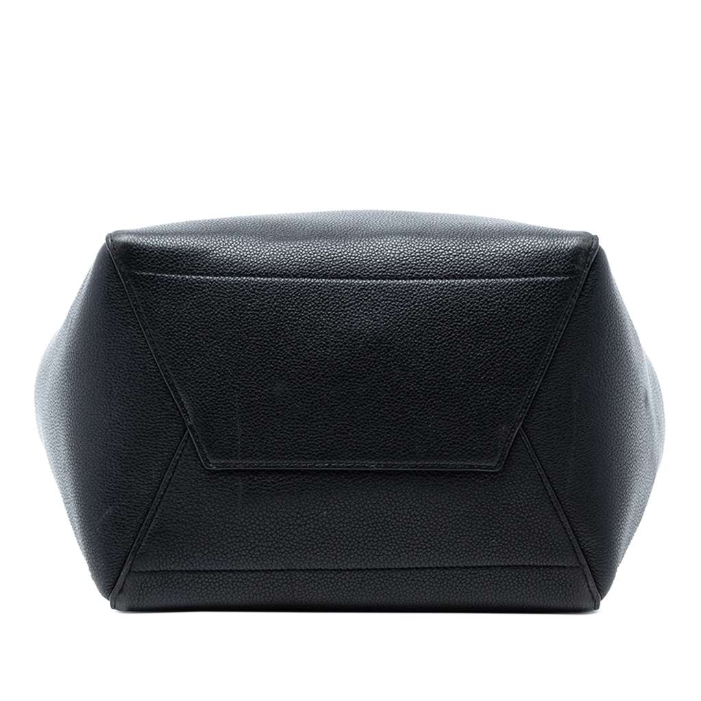 Celine Medium Leather Seau Sangle Bucket Bag Black Leather Good condition - Inside View