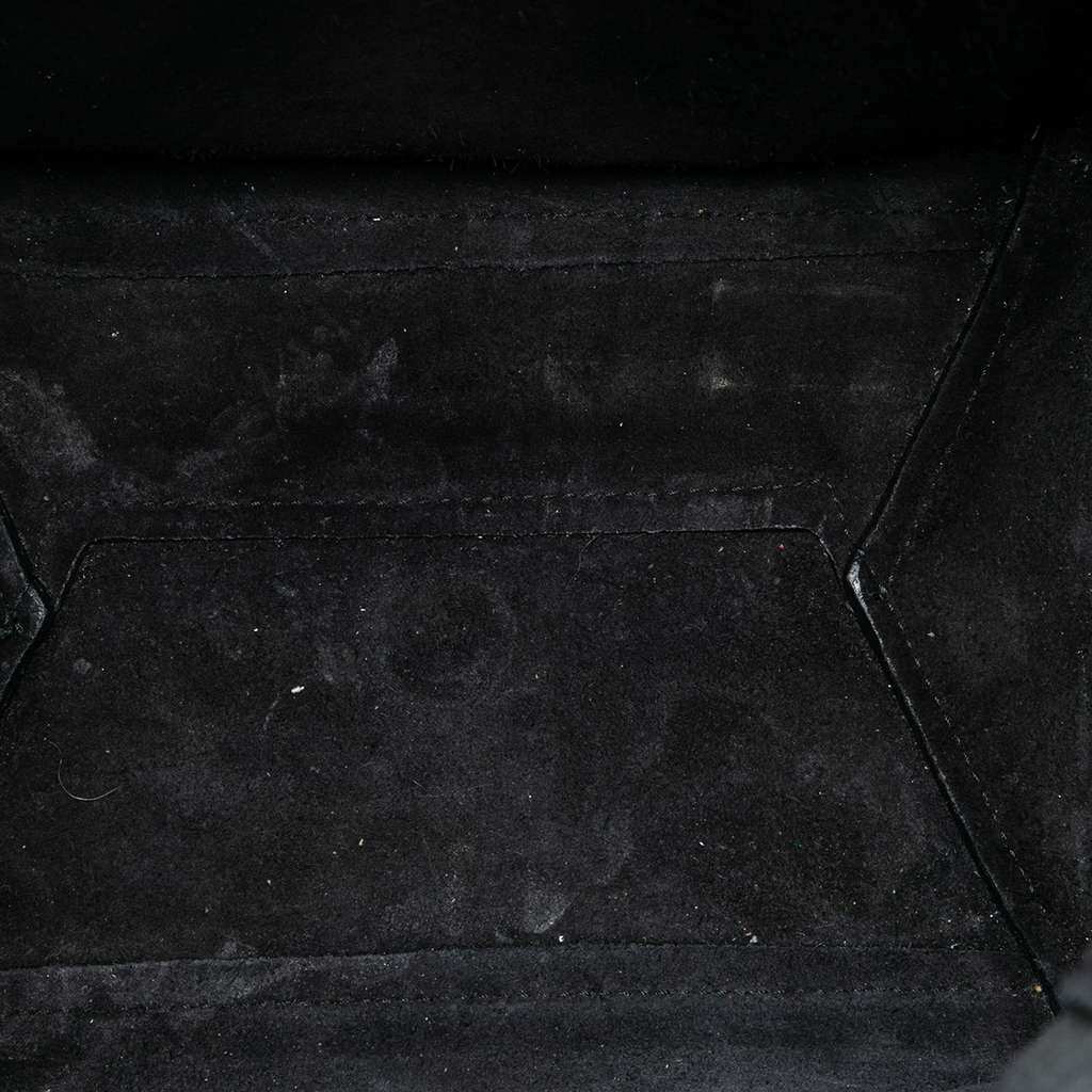 Celine Medium Leather Seau Sangle Bucket Bag Black Leather Good condition - Model View