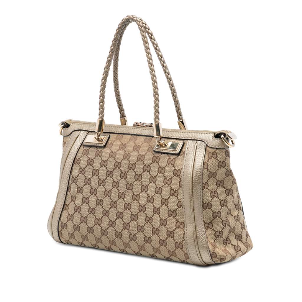 Gucci GG Canvas Bella Satchel Beige Good condition - Back View
