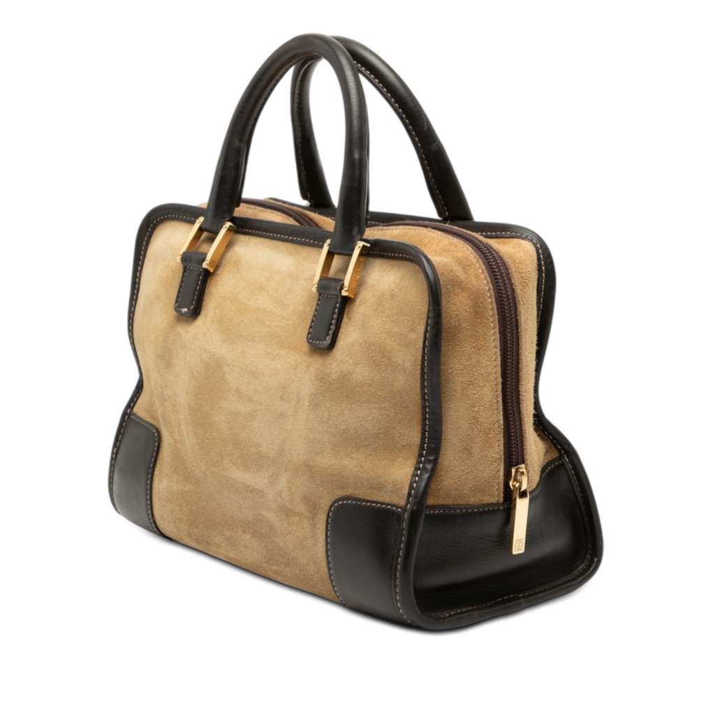 Loewe Suede Amazona 28 Brown Leather Fair condition - Back View