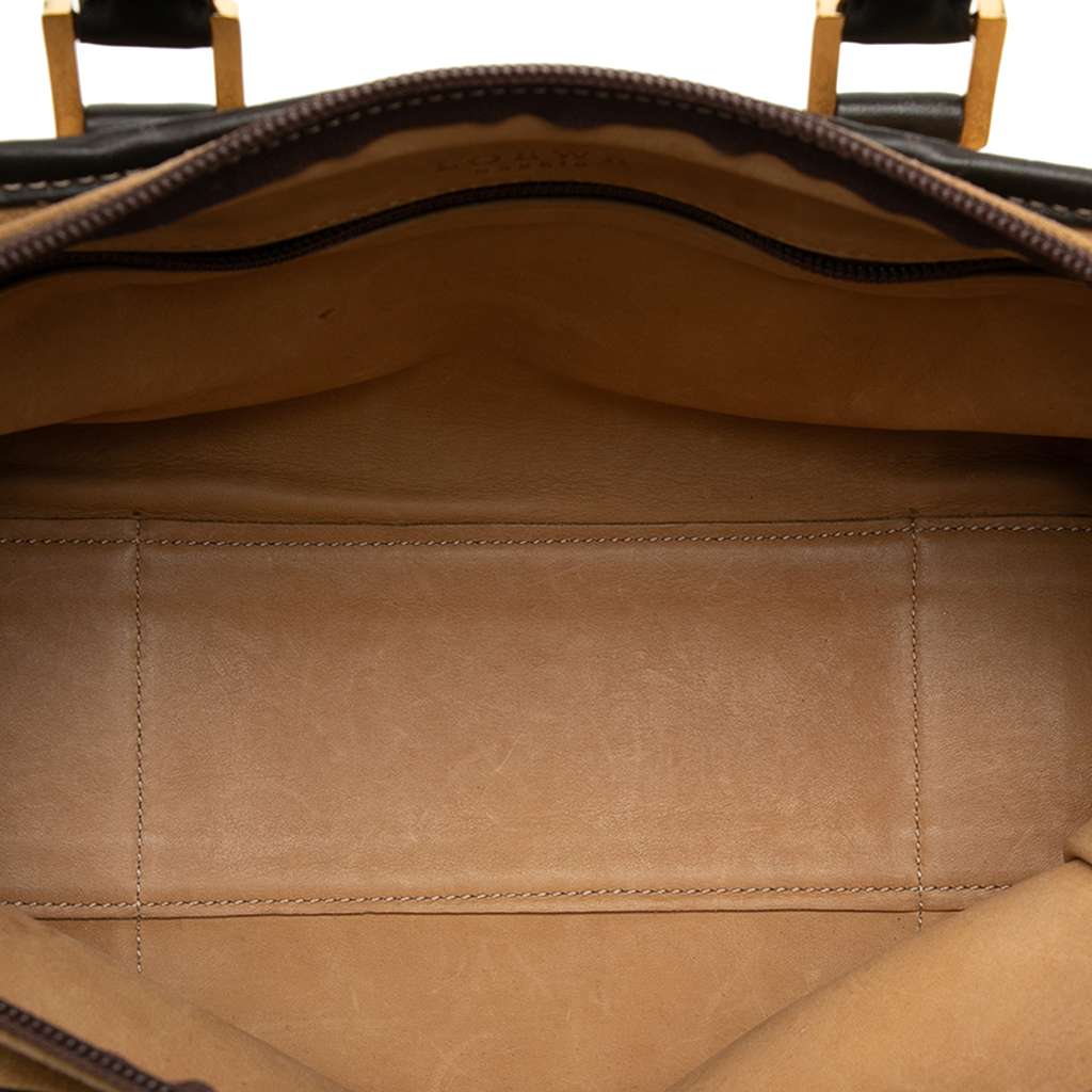 Loewe Suede Amazona 28 Brown Leather Fair condition - Model View