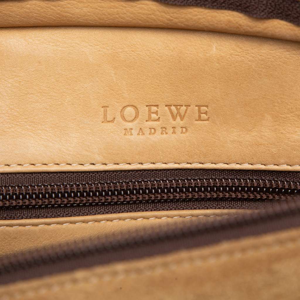 Loewe Suede Amazona 28 Brown Leather Fair condition - Box View