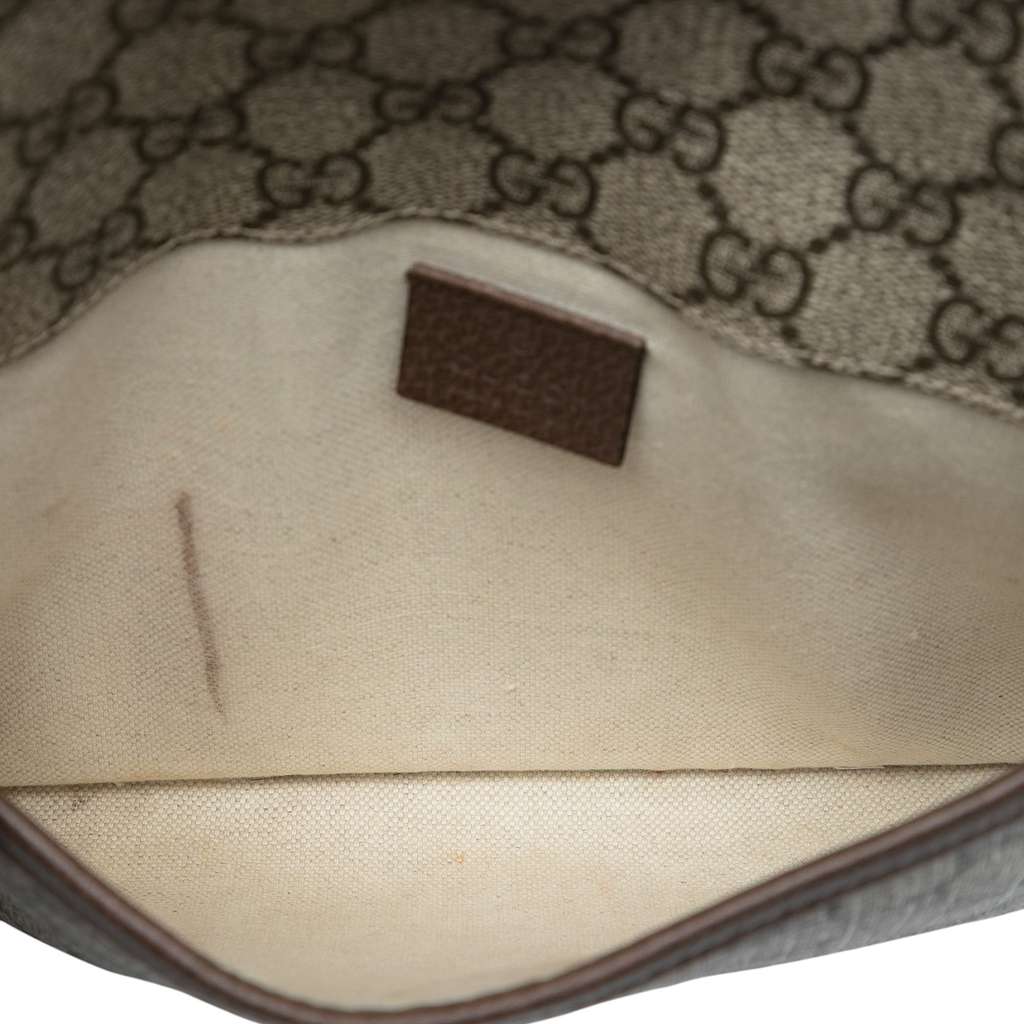 Gucci GG Supreme Web Neo Vintage Belt Bag Beige Good condition - Model View