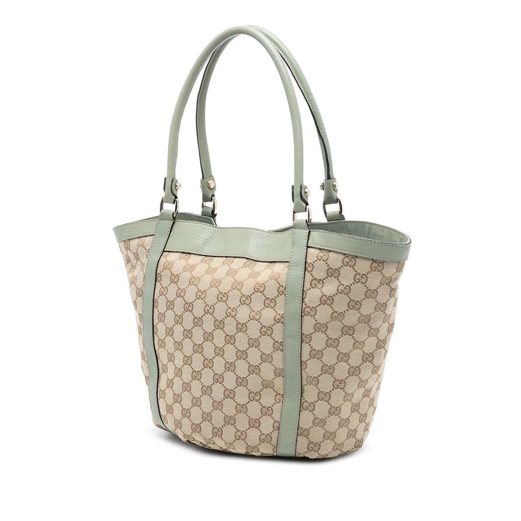 Gucci GG Canvas Abbey D Ring Tote Beige Good condition - Back View