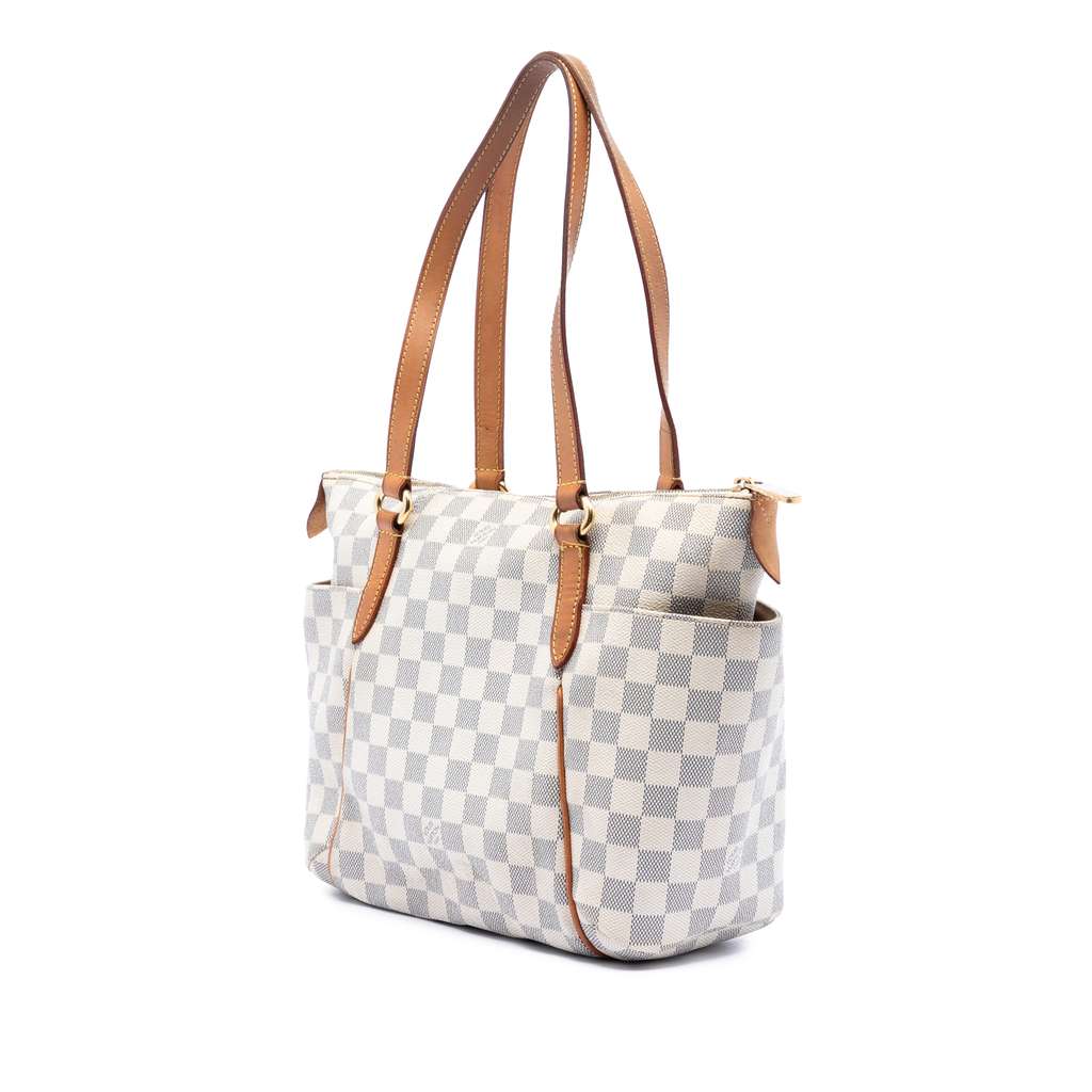 Louis Vuitton Damier Azur Totally PM White Good condition - Back View