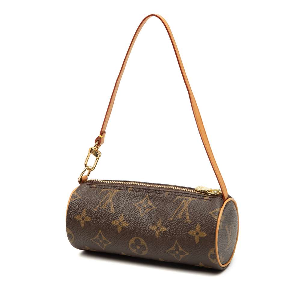 Louis Vuitton Monogram Papillon Pochette Brown Good condition - Back View