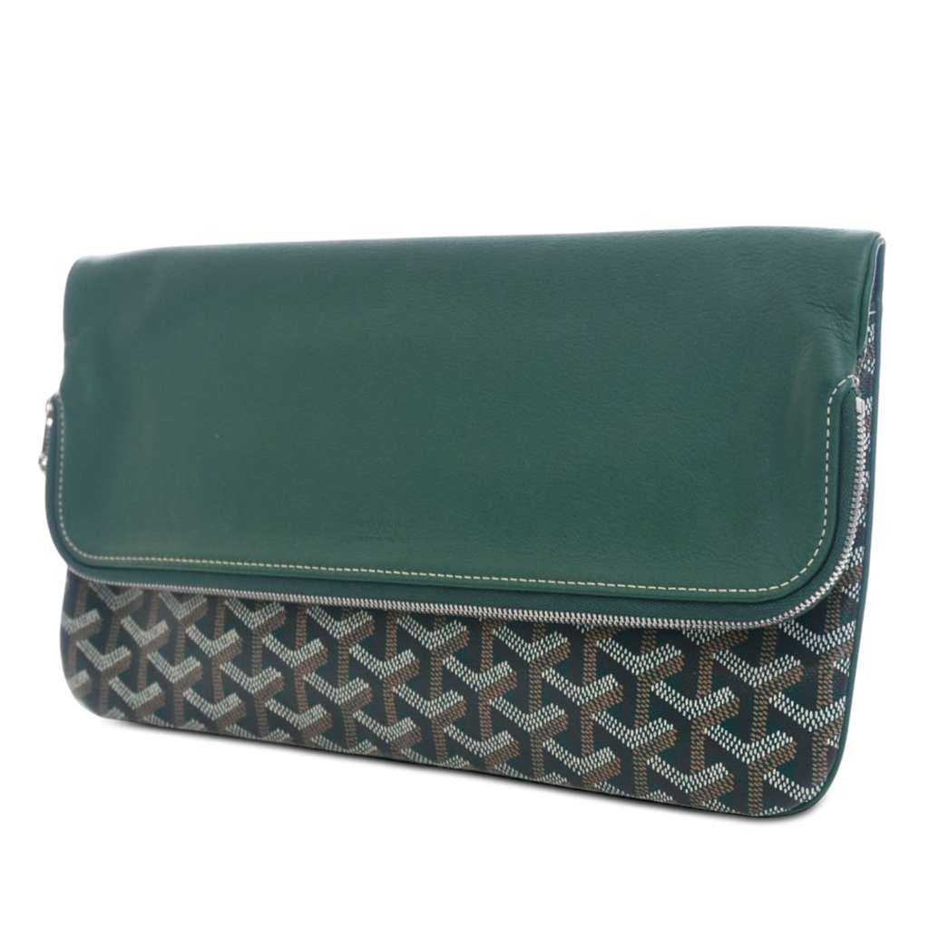 Goyard Goyardine Sainte Marie MM Green Canvas Very good condition - Inside View