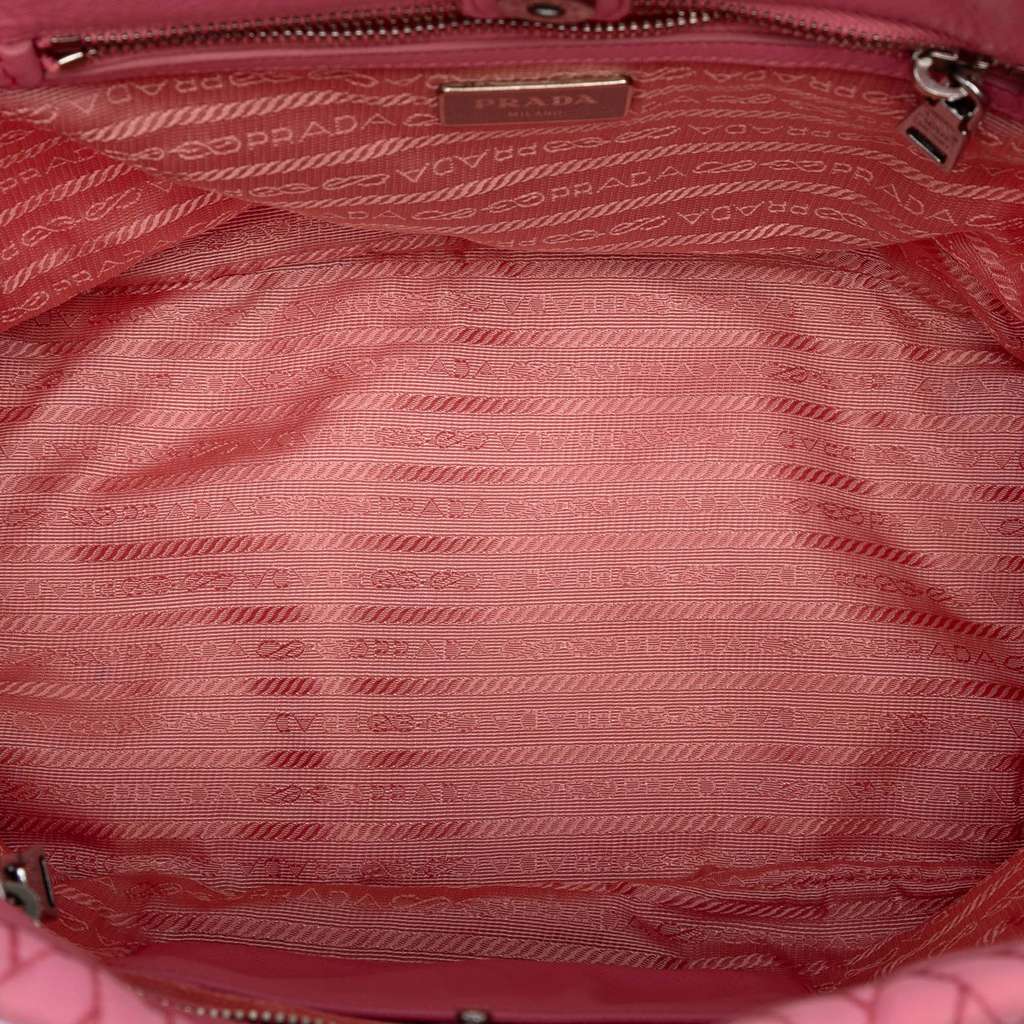 Prada Impuntu Tessuto Chain Tote Pink Very good condition - Model View