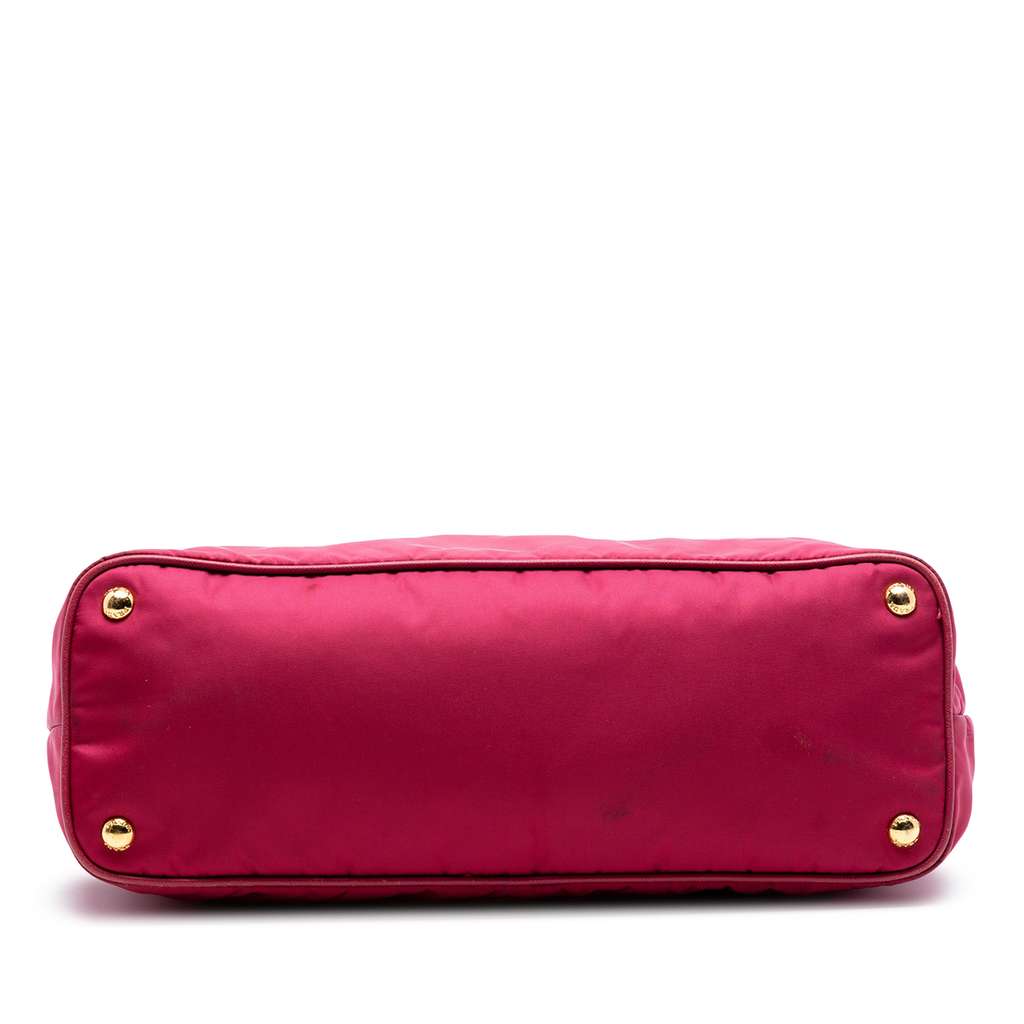 Prada Saffiano Trimmed Tessuto Tote Pink Very good condition - Inside View