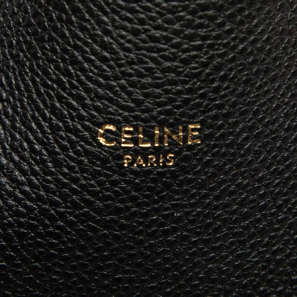 Celine Small Leather Phantom Cabas Tote Black Leather Very good condition - Box View
