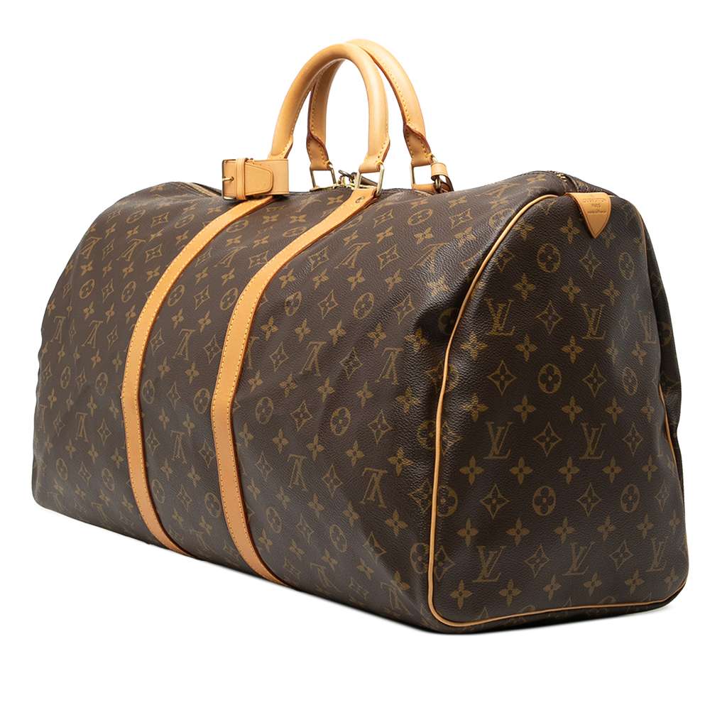 Louis Vuitton Monogram Keepall 55 Brown Very good condition - Back View