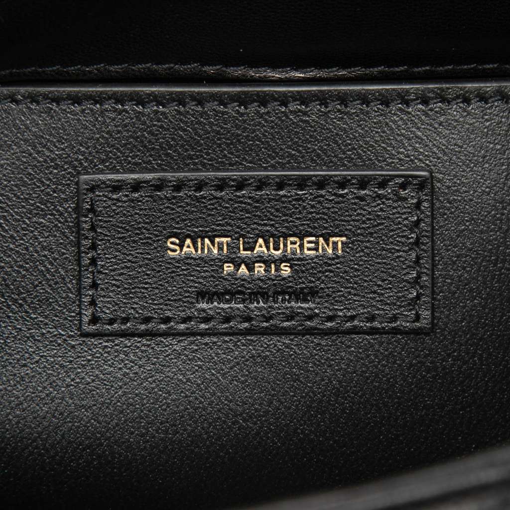 Saint Laurent Mini Quilted Lambskin Monogram Nolita Bag Black Leather Very good condition - Box View